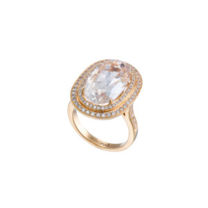 Ocean Collection Kunzite ring with diamonds