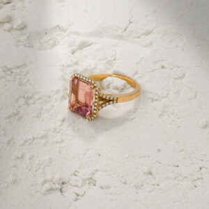 Ocean Collection Morganite ring  with diamonds