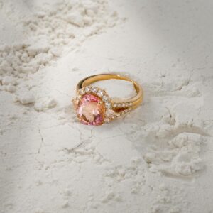 Ocean Collection Morganite ring  with diamonds