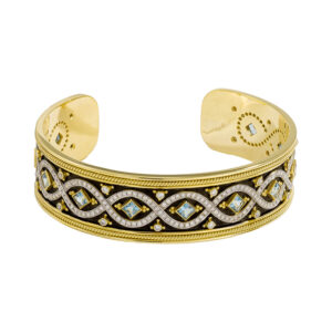 Byzantine collection Aquamarine bracelet with diamonds